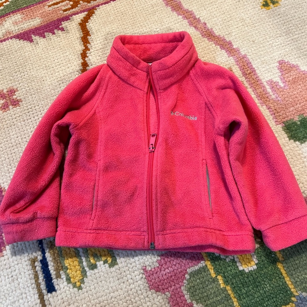 2T Columbia Hot Pink Fleece Jacket